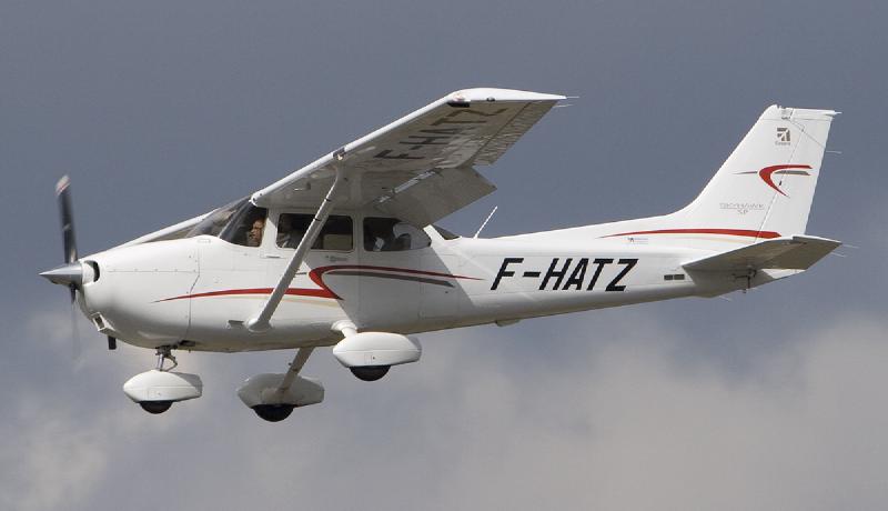 Cessna 172S Skyhawk parked on the airport ramp